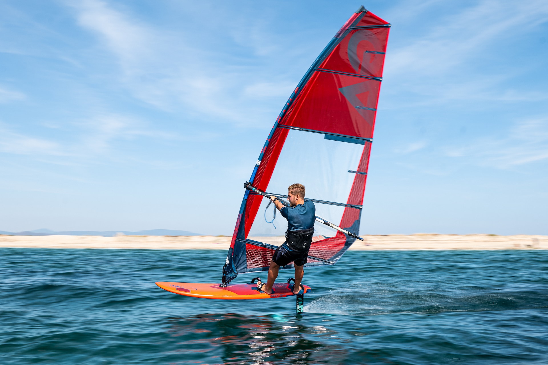 Windsurf sail GA-Sails Air Ride 2024 Red