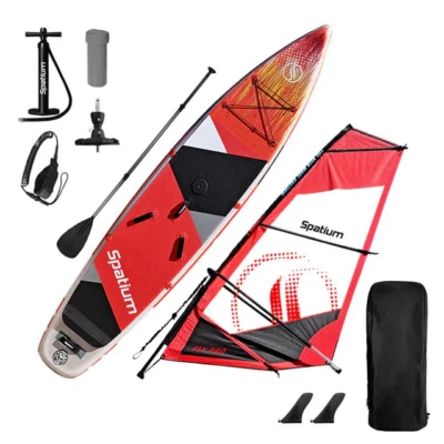 Spatium Red Inflatable Windsurfing Board