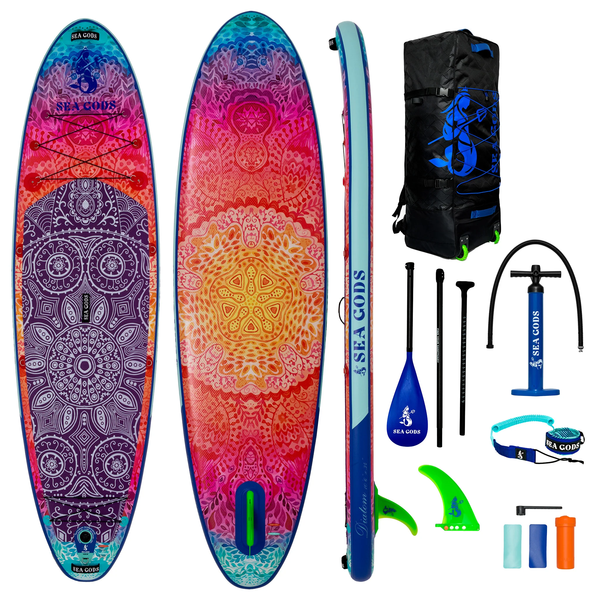 Sea Gods Diatom 10’6” Inflatable Paddle - Image 3