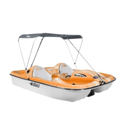 Pelican pedal boat Monaco DLX white/orange