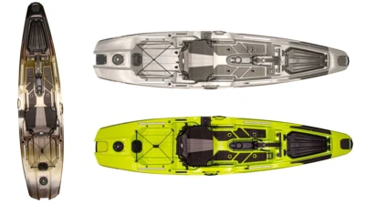 Bonafide Kayaks P127—Tri-Powered “Sit/Stand” Fishing Kayak with Included Pedals
