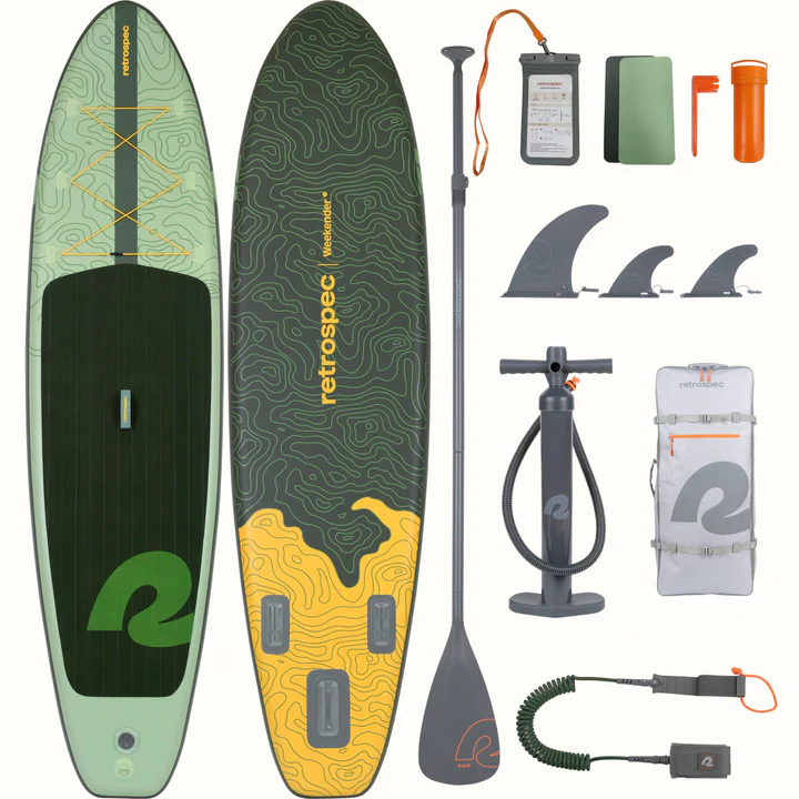 Retrospec Weekender Inflatable Stand Up Paddle Board 106 - Image 8