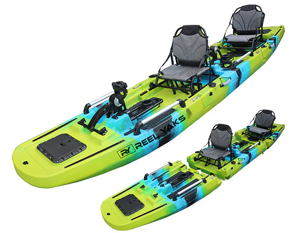 ReelYaks Rogue 14.3ft Tandem Modular Pedal Fishing Kayak - Image 4